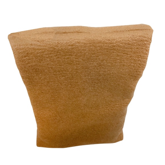 THE ROW CAMEL LARGE GLOVE CASHMERE CLUTCH BAG - Picture 4 of 11